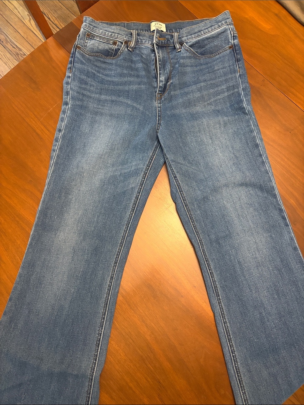 J. Crew Medium Blue Straight-Leg Jeans